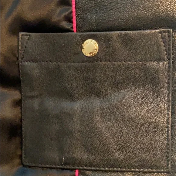 Juicy Couture Black 100% Leather Puff Vest S - Picture 6 of 8